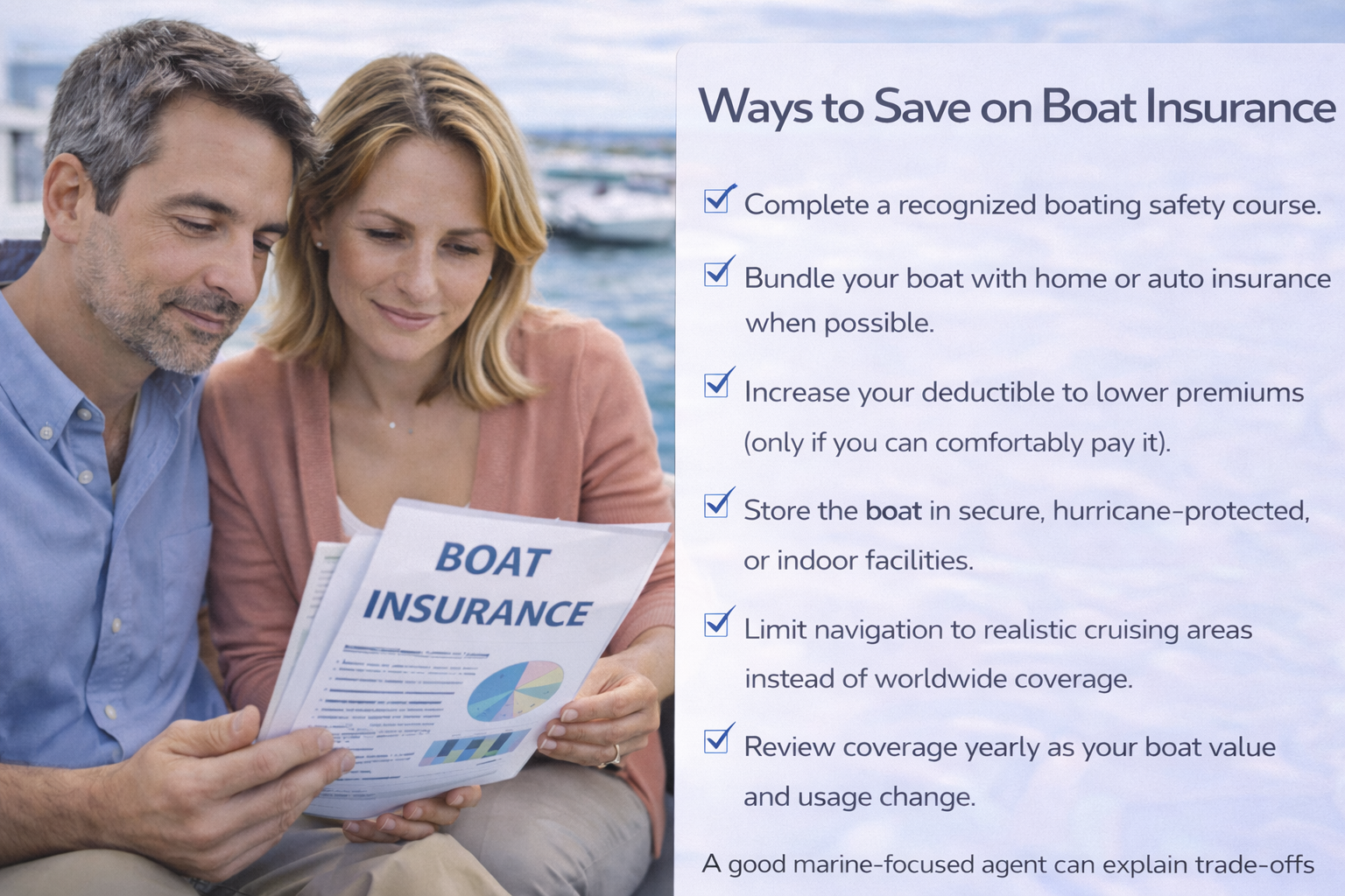 Boat Insurance Saving Tips